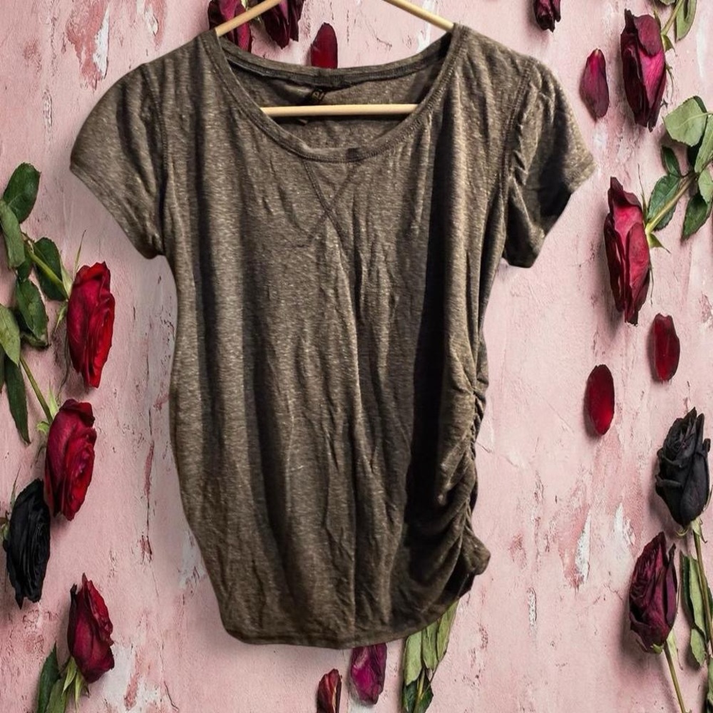 Casual grey maternity Short Sleeve Women's Tee